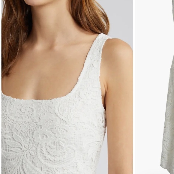 New Kobi Halperin Jacqueline Sleeveless Lace Midi Dress Bridal Wedding Sz 6 - Picture 2 of 15